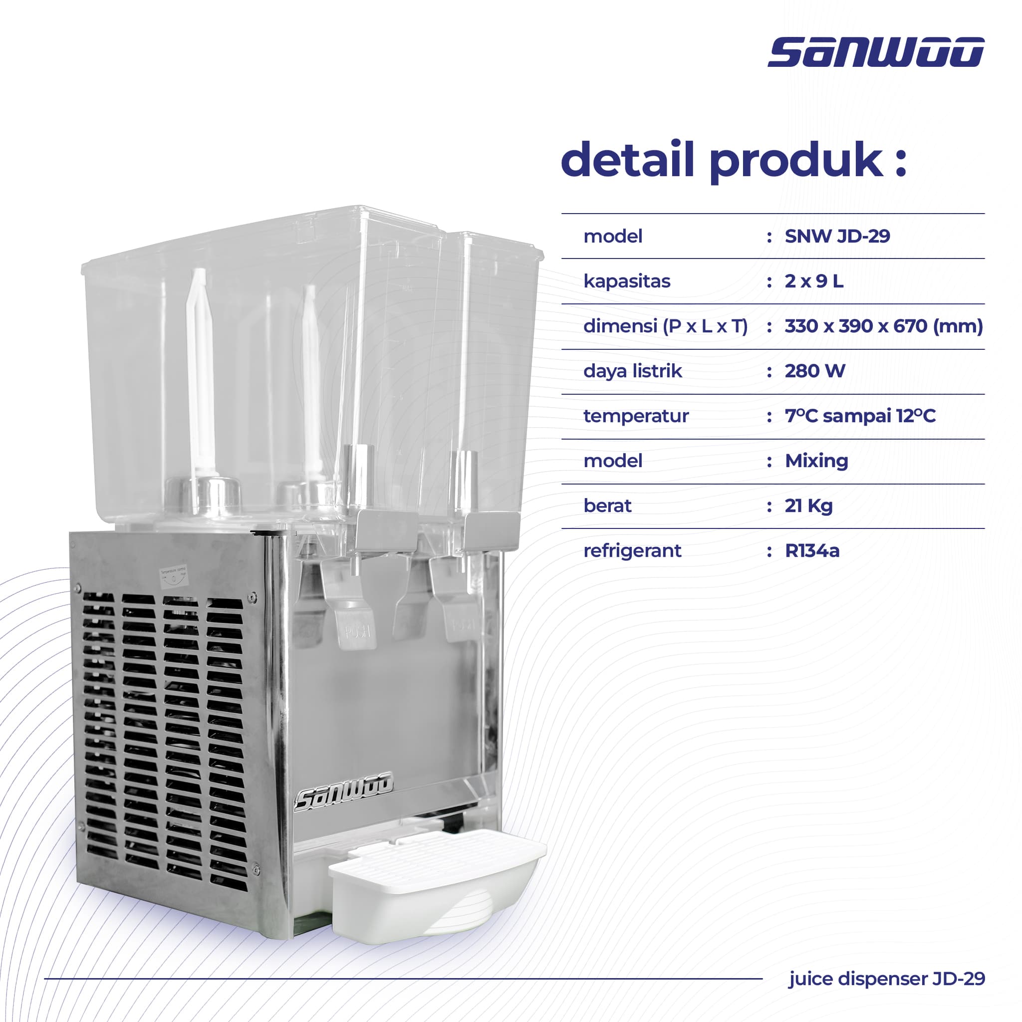 Sanwoo Juice Dispenser SNW JD-29